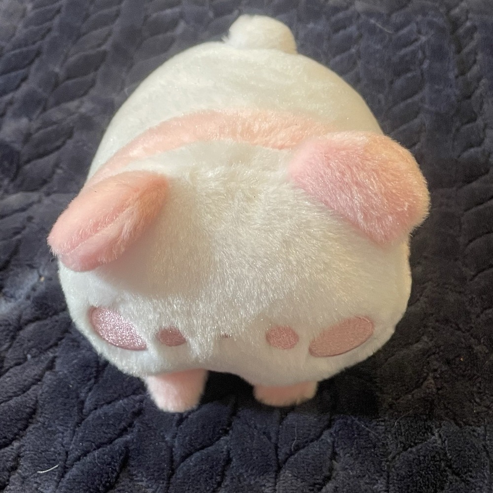 Yell Mochi Fuwa Panda Pink White 5" Stuffed Animal Plush Toy Round 1 BNWT
